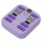 Heated Foot Warmer, Electric Feet Massager Machine With Constant Temperature Hot Compress Massage, 10 Speed Electric Massager Machine For Pain Relief TY800-1 purple English packaging