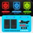 Heated Motorcycle Gloves For Men Women 5000MAH Rechargeable Lithium Battery 3 Level Temperature Control Touchscreen Heating Gloves A4 blue XL