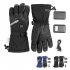 Heated Motorcycle Gloves For Men Women 5000MAH Rechargeable Lithium Battery 3 Level Temperature Control Touchscreen Heating Gloves A4 blue XL