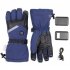 Heated Motorcycle Gloves For Men Women 5000MAH Rechargeable Lithium Battery 3 Level Temperature Control Touchscreen Heating Gloves A4 blue XL