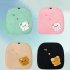 Heated Seat Cushion Pad Comfortable Seat Protector Cartoon Plush Heating Square Cushion USB Powered Black