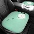 Heated Seat Cushion Pad Comfortable Seat Protector Cartoon Plush Heating Square Cushion USB Powered Black