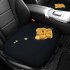 Heated Seat Cushion Pad Comfortable Seat Protector Cartoon Plush Heating Square Cushion USB Powered Green