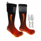 Heated Socks For Men Rechargeable Electric Battery Heated Stockings, Unisex Thermal Insulated Socks Breathable Rechargeable Heated Socks Soft For Camping Fishing Cycling B