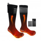 Heated Socks For Men Rechargeable Electric Battery Heated Stockings, Unisex Thermal Insulated Socks Breathable Rechargeable Heated Socks Soft For Camping Fishing Cycling A
