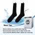 Heated Socks For Men Women Battery Operated Washable Electric Heated Socks Feet Warmer For Winter Hiking Camping Fishing black
