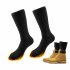 Heated Socks For Men Women Battery Operated Washable Electric Heated Socks Feet Warmer For Winter Hiking Camping Fishing black