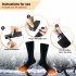 Heated Socks For Men Women Battery Operated Washable Electric Heated Socks Feet Warmer For Winter Hiking Camping Fishing black