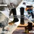 Heated Socks For Men Women Battery Operated Washable Electric Heated Socks Feet Warmer For Winter Hiking Camping Fishing black