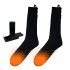 Heated Socks For Men Women Battery Operated Washable Electric Heated Socks Feet Warmer For Winter Hiking Camping Fishing black