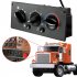 Heavy Duty Climate Control Module HVAC Heating Ventilation Air Conditioning System Switch Compatible For 02 06 W900 T800 T600A Replaces 599 5511 black