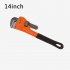 Heavy Duty Straight Pipe Wrench 8in 10in 12in 14in Plumbing Wrenches Universal Adjustable Pipe Clamp Pliers Plumber Spanner Tool 14 inch heavy duty pipe wrench
