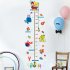 Height Meter Wall Sticker Growth Ruler Cartoon Cat Fishing Children s Room Decoration Section B