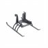 Height increasing Tripod Folding Landing Gear Shock absorbing Bracket Spare Parts Compatible For Sjrc F11s dark gray EWB9164