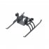 Height increasing Tripod Folding Landing Gear Shock absorbing Bracket Spare Parts Compatible For Sjrc F11s dark gray EWB9164
