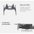 Height increasing Tripod Folding Landing Gear Shock absorbing Bracket Spare Parts Compatible For Sjrc F11s dark gray EWB9164