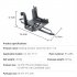 Height increasing Tripod Folding Landing Gear Shock absorbing Bracket Spare Parts Compatible For Sjrc F11s dark gray EWB9164
