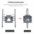 Height increasing Tripod Folding Landing Gear Shock absorbing Bracket Spare Parts Compatible For Sjrc F11s dark gray EWB9164
