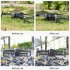 Height increasing Tripod Folding Landing Gear Shock absorbing Bracket Spare Parts Compatible For Sjrc F11s dark gray EWB9164