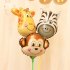 Helium Ballon Jungle Animal foil Balloons Tiger Lion monkey zebra deer cow birthday party decoration zoo theme supplies balloons