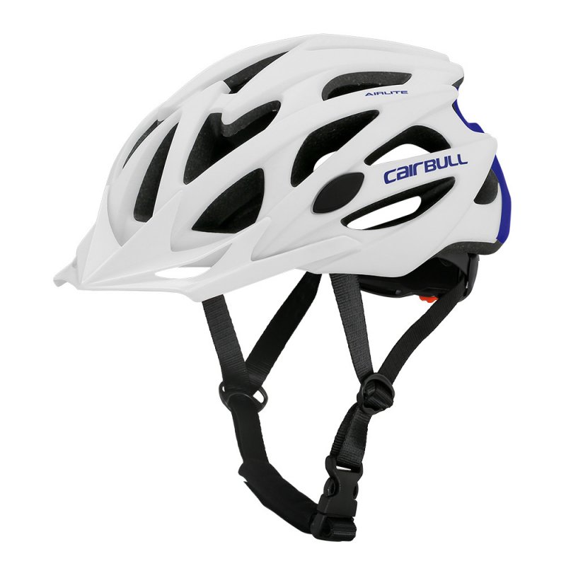 Helmet  With  Sunglasses For Road Bike MTB Outdoor Sports Riding Eps Safety Helmet White blue_m
