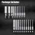 Hex Allen Wrench Screwdriver Drill Bit Set 20PCS  10pcs Metric   10pcs SAE  For Power Screwdriver Drill Impact Driver Toolkit 20pcs