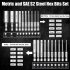 Hex Allen Wrench Screwdriver Drill Bit Set 20PCS  10pcs Metric   10pcs SAE  For Power Screwdriver Drill Impact Driver Toolkit 20pcs