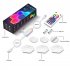 Hexagon LED Lights Wall Lamp With Remote Control Microphone Mode APP Smart Modular Color changing Ambient Night Light For Bedroom Game Room 3 pack