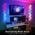 Hexagon LED Lights Wall Lamp With Remote Control Microphone Mode APP Smart Modular Color changing Ambient Night Light For Bedroom Game Room 3 pack
