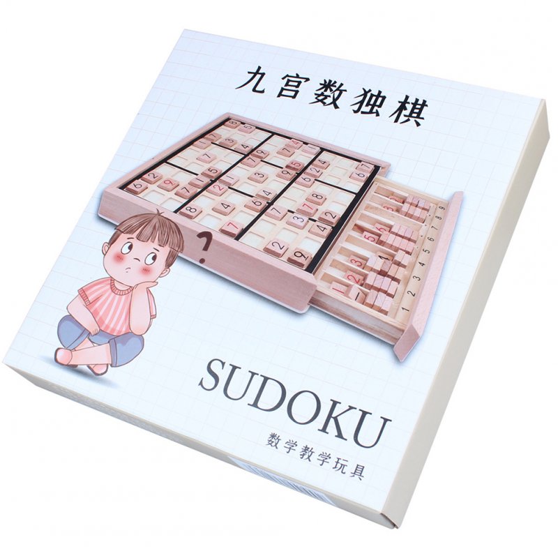 Wooden Sudoku Chess Board Game Children Intelligence Logical Thinking Educational Toys For Birthday Gifts 