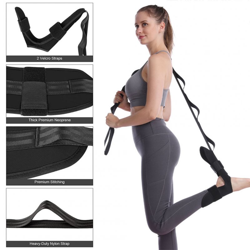 Fitness Yoga Ligament Stretch Belt Breathable Rehabilitation Training Strap Foot Leg Stretch Strap 