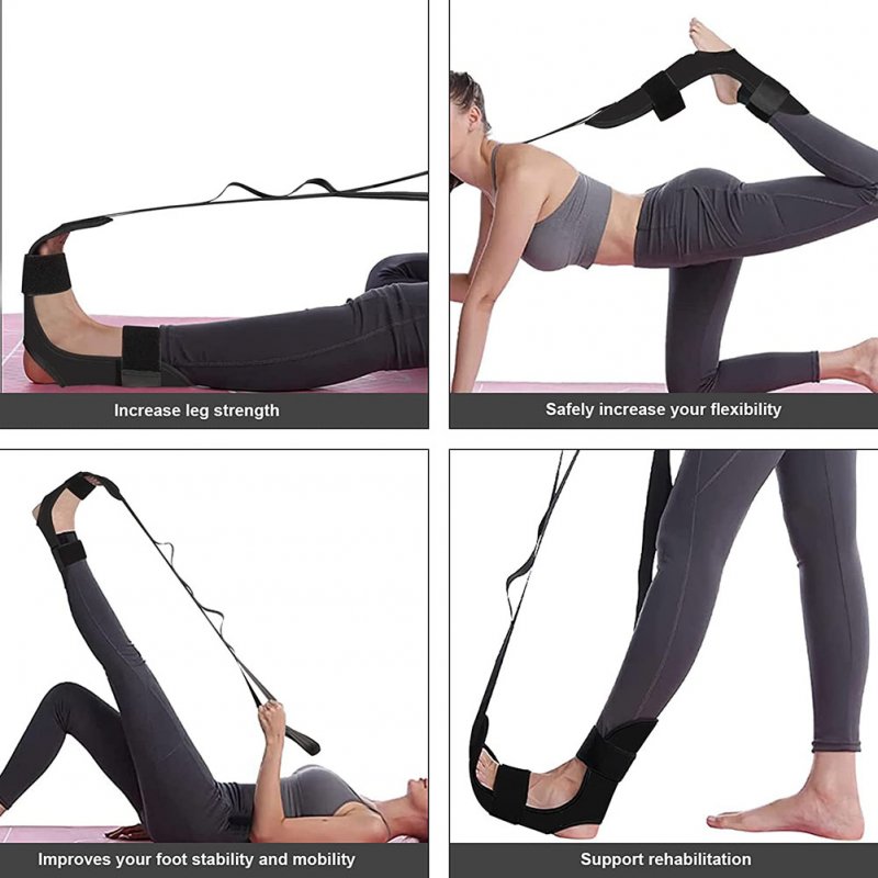 Fitness Yoga Ligament Stretch Belt Breathable Rehabilitation Training Strap Foot Leg Stretch Strap 