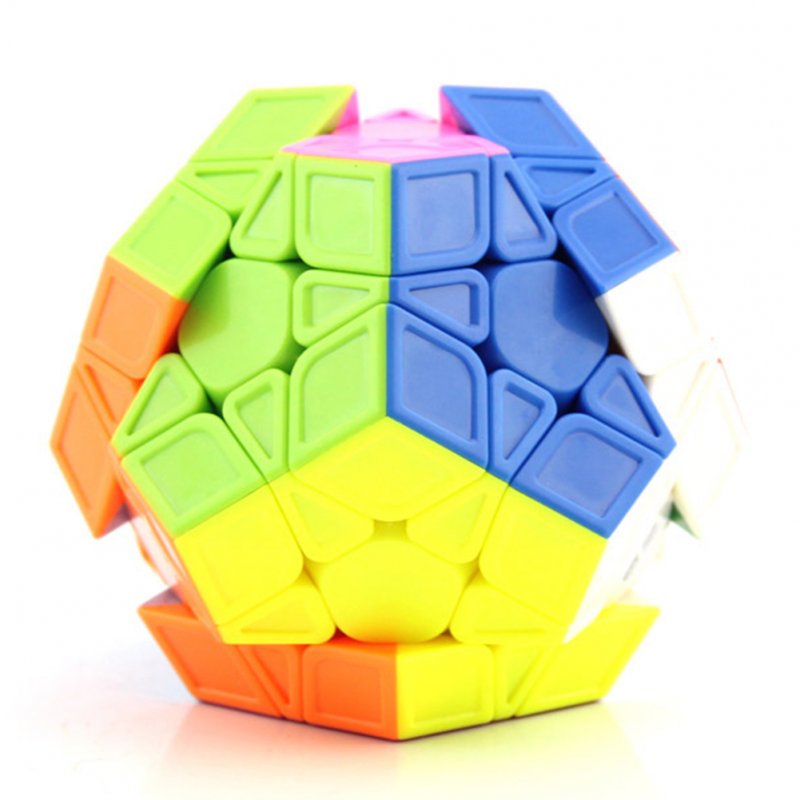 Colorful Magic Dodecahedron Speed Cube Fast Smooth Turning Abnormity Cube Educational Toy For Children Kids 