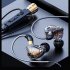 Hi fi Wired Headphones With Mic Noise Cancelling Dynamic In ear Earbuds Bass Music Headset For Sports Fitness red 1 2 meters