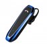 Hi6 Wireless Headset Bluetooth V5 2 Hands free Single Ear Headphones 36h Business Driving Music Earphones blue
