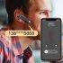 Hi6 Wireless Headset Bluetooth V5 2 Hands free Single Ear Headphones 36h Business Driving Music Earphones blue
