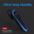 Hi6 Wireless Headset Bluetooth V5 2 Hands free Single Ear Headphones 36h Business Driving Music Earphones blue