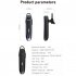 Hi6 Wireless Headset Bluetooth V5 2 Hands free Single Ear Headphones 36h Business Driving Music Earphones blue