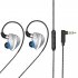 Hi6T Earbuds Wired In Ear Headphones Noise Isolating Wired Earbuds Stereo Sound Earphones For Women Men blue