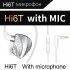 Hi6T Earbuds Wired In Ear Headphones Noise Isolating Wired Earbuds Stereo Sound Earphones For Women Men blue