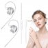 Hi6T Earbuds Wired In Ear Headphones Noise Isolating Wired Earbuds Stereo Sound Earphones For Women Men blue
