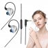 Hi6T Earbuds Wired In Ear Headphones Noise Isolating Wired Earbuds Stereo Sound Earphones For Women Men blue