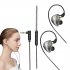 Hi6T Earbuds Wired In Ear Headphones Noise Isolating Wired Earbuds Stereo Sound Earphones For Women Men blue