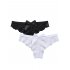 HiMiss Women Lace Thong Panties Hispter with Bow Tie Sexy Lingerie Underwear  2 Packs Purple   nude L