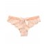 HiMiss Women Lace Thong Panties Hispter with Bow Tie Sexy Lingerie Underwear  2 Packs Coral   pink L