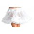 HiQueen Women s A line Short Petticoat Mini Tutu Skirt Underskirt Tulle Costume White M