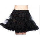 HiQueen Women s A line Short Petticoat Mini Tutu Skirt Underskirt Tulle Costume Black M