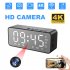 Hidden Camera Clock Home Safety Live Streaming Camera WIFI Camcorder IR Night Vision Motion Detection K7