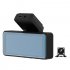 Hidden Driving Recorder 3 16 inch Screen Hd 1080p Front And Rear Dual Recording Car Dvr Night Vision Camcorder black