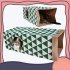 Hide Sneak Collapsible Paper Tunnel Hideaway Thickened Double layer Large Space Cat Interactive Toy green white 61 5  27  22CM